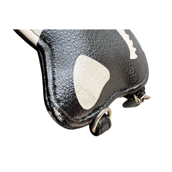 LUV BETSEY By Betsey Johnson Black and White Cat Purse/Wristlet - Picture 6 of 15